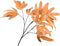 Silk-ka Kunstbloem-Zijde Bladtak Bruin 88 cm