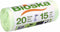 Afvalzak bioska zetmeel 42x50cm 20l groen | 30 stuks