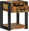 vidaXL - Nachtkasten - 2 - stuks - 40x35x50 - cm - Massief - Gerecycled - Hout