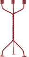 Gedraaide Kandelaar Rood / Twisted Candleholder Red | Ward Wjnant voor Werkwaardig.