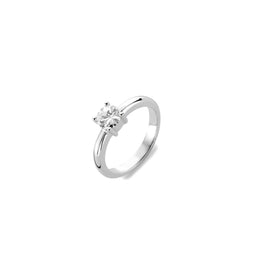 TI SENTO Dames Ring - 925 zilver - Zirconia wit - Maat 17.75 mm / maat 56 - 1463ZI