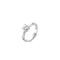 TI SENTO Dames Ring - 925 zilver - Zirconia wit - Maat 17.75 mm / maat 56 - 1463ZI