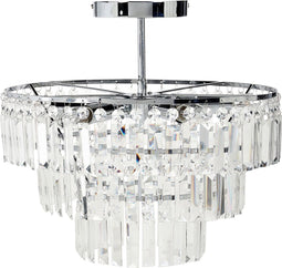 AMENEIRO - Kroonluchter - Zilver - Kristal