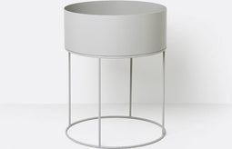 FERM LIVING - Plant Box - Round - lichtgrijs
