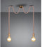 TRIO Leuchten Rope - Hanglamp - E27 60W - Antiek messing