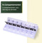 Gandria Pillendoos 7 Dagen - Pillendoosje - 14 Compartimenten - Stevige Sluiting - Zwart/Wit