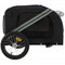 vidaXL - Hondenfietstrailer - oxford - stof - en - ijzer - zwart - en - grijs