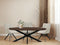 Livingfurn - Eetkamertafel Jesper Oval Brown 210 cm - Mangohout / Gecoat Staal