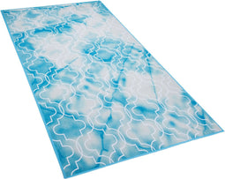 ELAZIG - Laagpolig vloerkleed - Blauw - 80 x 150 cm - Polyester