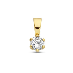 Marie Celeste hanger - Fantasiehanger - 14 karaat goud - Zirkonia