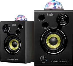 Hercules DJSpeaker 32 Party - Actieve DJ-speakers met LED-verlichting - Zwart