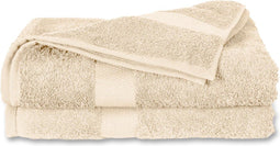 Twentse Damast - Luxe Katoenen Badstof Handdoeken - Absorberend en Zacht - Naturel (2 stuks)