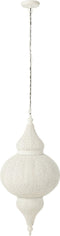 J-Line hanglamp Boor - metaal - wit - large