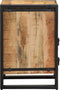 vidaXL - Nachttafel - 40x40x59 - cm - Massief - Ruw - Mangohout