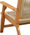 vidaXL - Ligbank - Beige - 76x122x73 - cm - Massief - Acaciahout