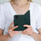 Selencia Hoesje Geschikt voor Samsung Galaxy Note 10 Lite Hoesje Met Pasjeshouder - Selencia Echt Lederen Bookcase - Groen