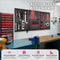 tectake® - Gereedschapswand 403559 - 25 haken en houders - zwart / rood