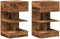 vidaXL - Nachtkastjes - 2 - st - 40x35x65 - cm - bewerkt - hout - oud - houtkleurig