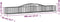vidaXL - Schanskorven - 3 - st - gewelfd - 400x50x40/60 - cm - ijzer