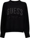 Guess Estelle RN LS Swtr - Dames Sweater - Met pailletten - Zwart - Maat S