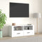 vidaXL - Tv-meubel - 100x35x40 - cm - bewerkt - hout - wit