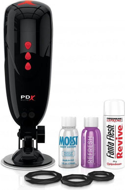 Pipedream PDX Elite Dirty Talk Starter Stroker Masturbator Oplaadbaar - beige