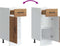 vidaXL - Keuken - onderkast - Kalmar - bewerkt - hout - oud - houtkleurig