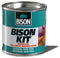 Bison Kit® blik 250 ml, sterke, universele contactlijm, vochtbestendig, vorstbestendig, -40°C tot +70°C, eenvoudig in gebruik, voor ontelbare reparaties