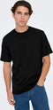 Only & Sons T-shirt Onslevi Life Reg Text Ss Tee Noos 22028147 Black Mannen Maat - M