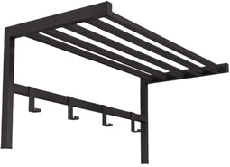 Jassenrek met schap Alexandra House Living Zwart Metaal 69 x 32 x 34 cm
