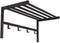 Jassenrek met schap Alexandra House Living Zwart Metaal 69 x 32 x 34 cm