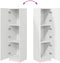 vidaXL - Highboard - Wit - 31,5x32x124 - cm - Gelaagd - hout