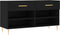 vidaXL - Schoenenbank - 102x35x55 - cm - bewerkt - hout - zwart