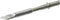 JBC Tools C105112 Soldeerpunt Mesvorm, recht Grootte soldeerpunt 0.3 mm Inhoud: 1 stuk(s)