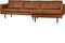 BePureHome Rodeo Chaise Longue Rechts - Leer - Cognac - 85x300x86