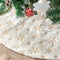 Puur Wit Pluche Kerstboom Rok Grote Nepbont Kerstboom Deken Kerstboom Stand Tapijt voor Kerst Nieuwjaar Feestdecoratie