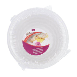 set uitsteekvormen rond 12 cm wit 6-delig