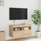 vidaXL - Tv-wandmeubel - met - LED-verlichting - 80x30x40 - cm - sonoma - eikenkleur