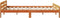 vidaXL - Bed - met - matras - massief - grenenhout - wasbruin - 140x190 - cm