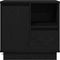 vidaXL - Nachtkastjes - met - LED - 2 - stuks - Zwart - Eik - 50x34,5x50 - cm