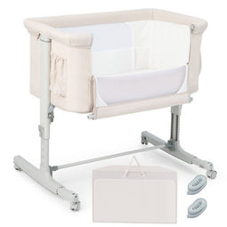 Coast 3-in-1 Baby Wiegje - Co-sleeper - Verstelbare Hoogte 5-niveaus - Beige