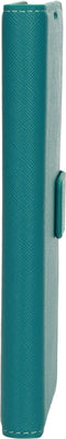 Mobiparts Galaxy A22 5G (2021) - Wallet Case - Saffiano motief - Turquoise