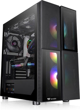 Thermaltake Versa T26 TG ARGB - Midi Tower PC - ATX EATX micro ATX Mini-ITX - Zwart