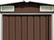 vidaXL - Tuinschuur - 257x298x178 - cm - metaal - bruin