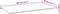 vidaXL - Tuinbankkussen - 100x50x3 - cm - oxford - stof - ruitpatroon - rood