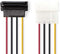 Nedis CCGP73505VA015 - Stroomkabel - SATA naar Molex 4-pin - Geel Rood Wit Zwart