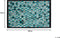 NIKFER - Laagpolig vloerkleed - Turquoise - 140 x 200 cm - Leer
