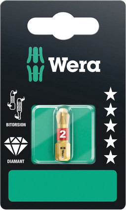 Wera 851/1 BDC SB - Bits PH 2 x 25 mm - Diamantcoating - (5 stuks)