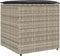 vidaXL - Kussenbox - Lichtgrijs - 50x50x50 - cm - Poly - Rattan