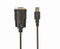 Gembird UAS-DB9M-02 - Adapter USB naar RS232 - 1,5 m - Zwart